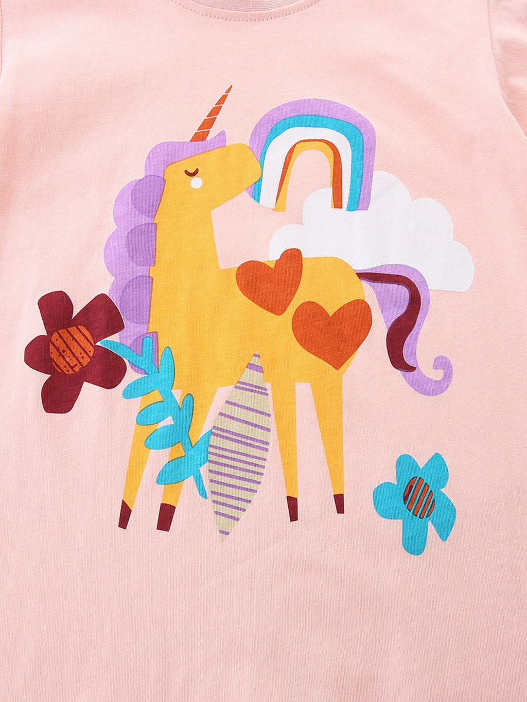 Children's Unicorn Graphic Short Sleeve T-Shirt