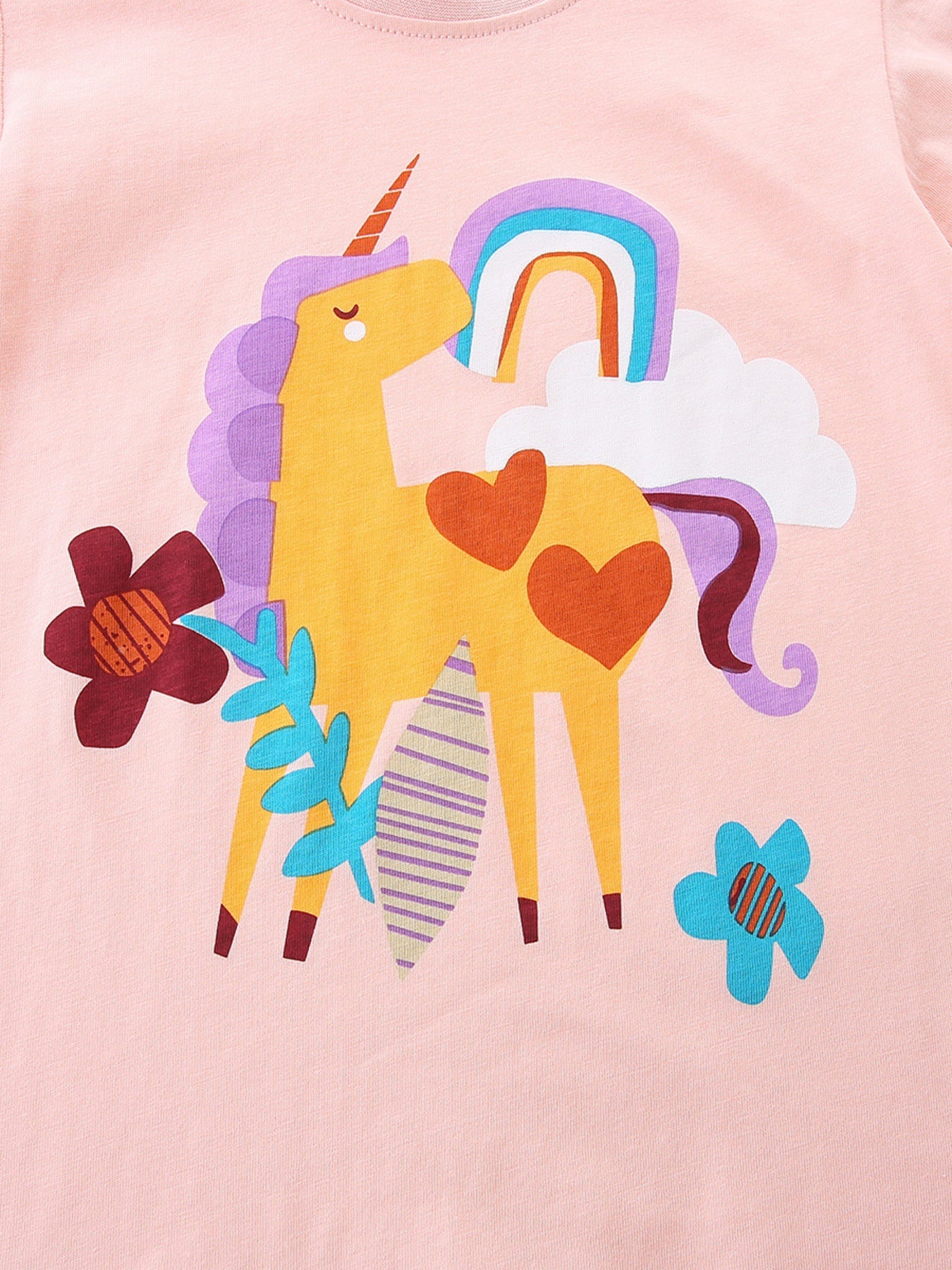 Children's Unicorn Graphic Short Sleeve T-Shirt