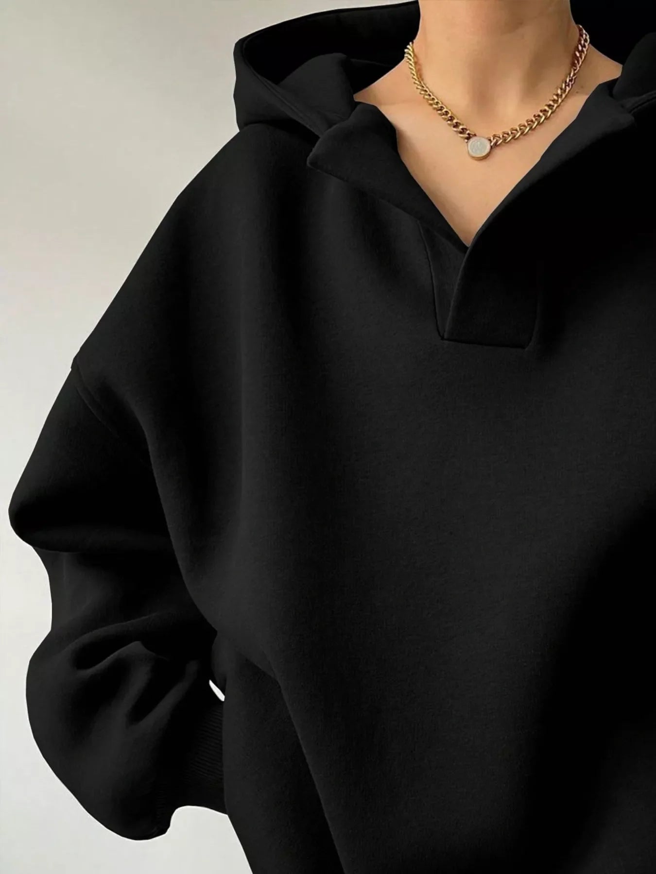 Dropped Shoulder Long Sleeve Sweatshirt