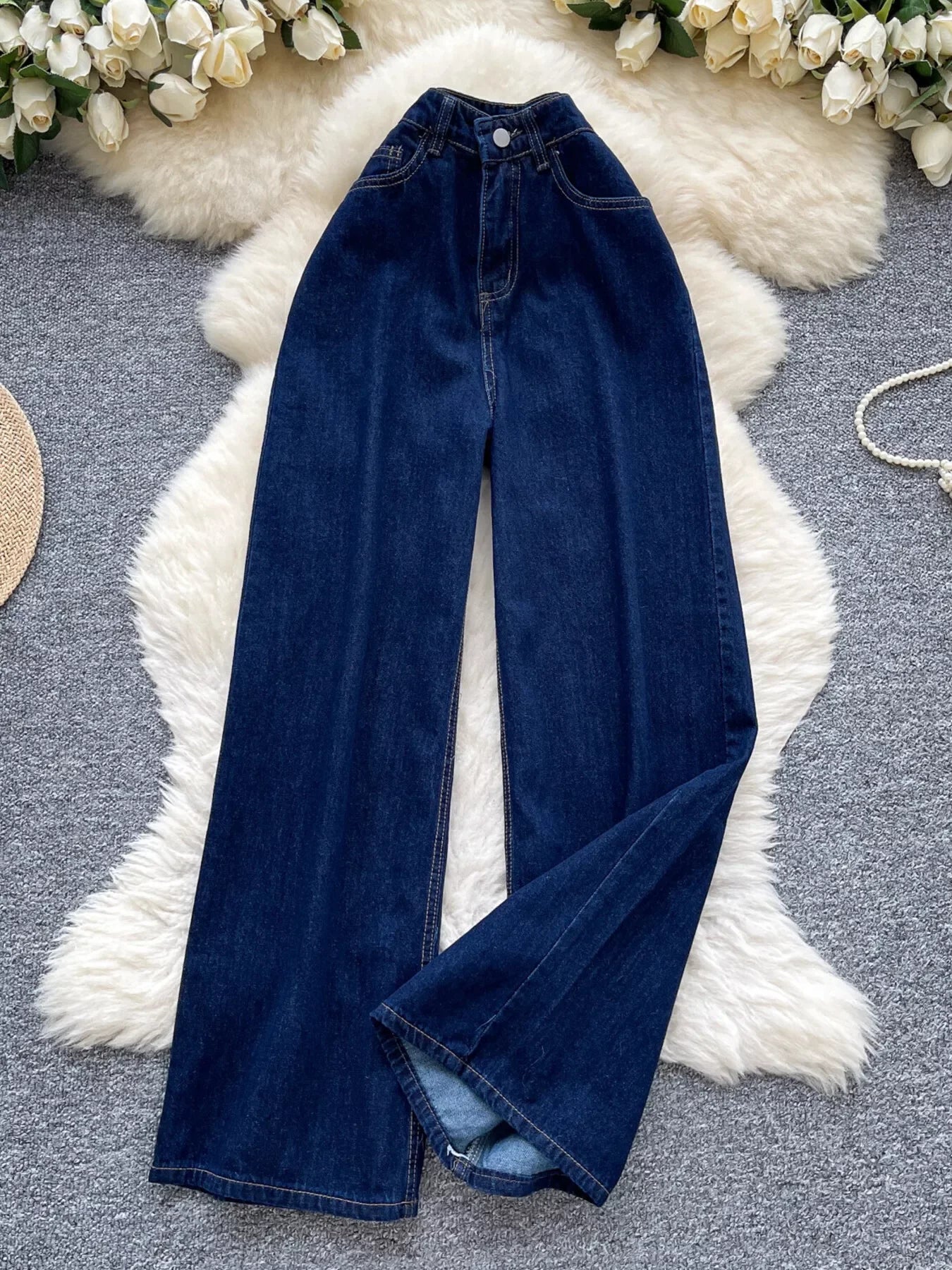 High Waist Wide Leg Jeans