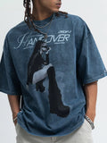 Men's Graphic Round Neck Half Sleeve T-Shirt