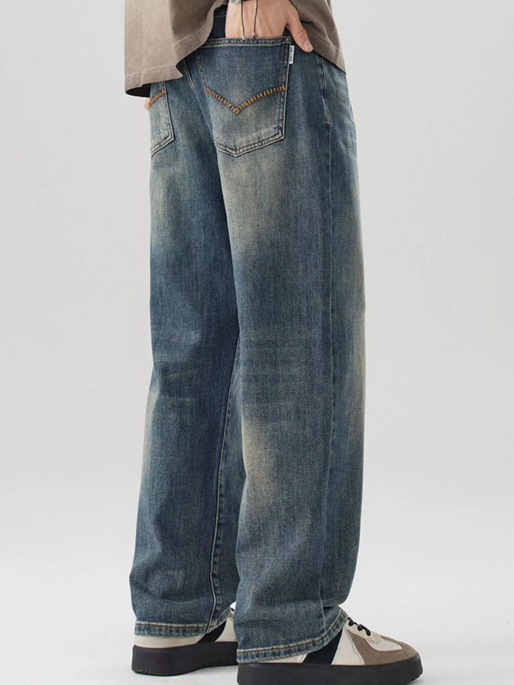 Men's Wide Leg Jeans