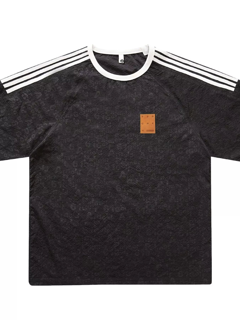 Men's Full Size Striped Shoulder Relaxed Fit T-Shirt Plus Size