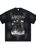 Men's Graphic Round Neck Short Sleeve T-Shirt
