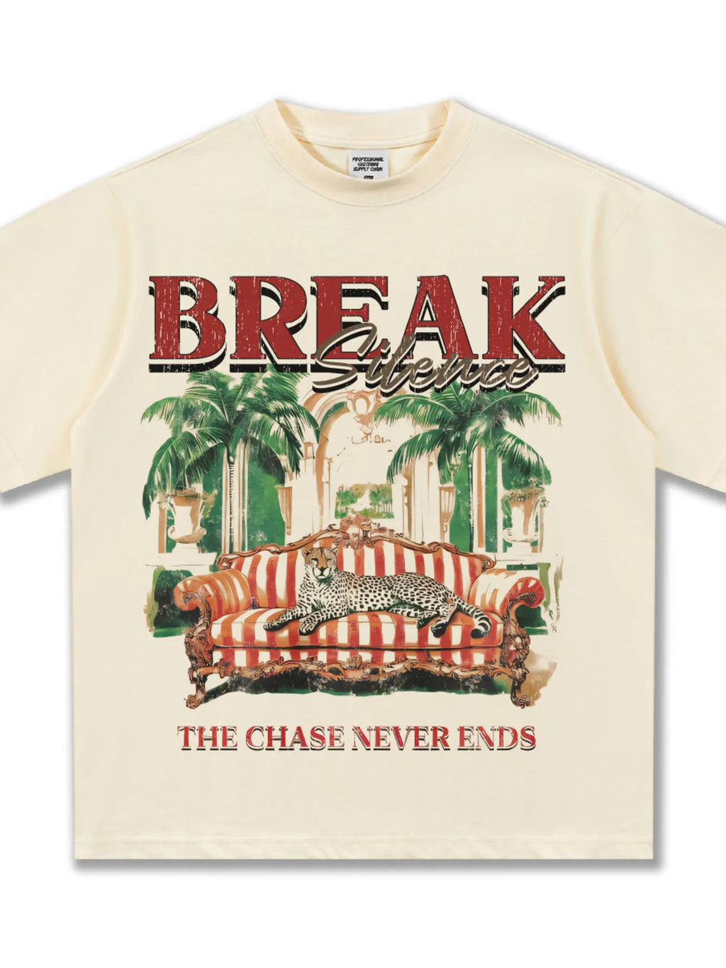 Men's Graphic Round Neck Oversized T-Shirt