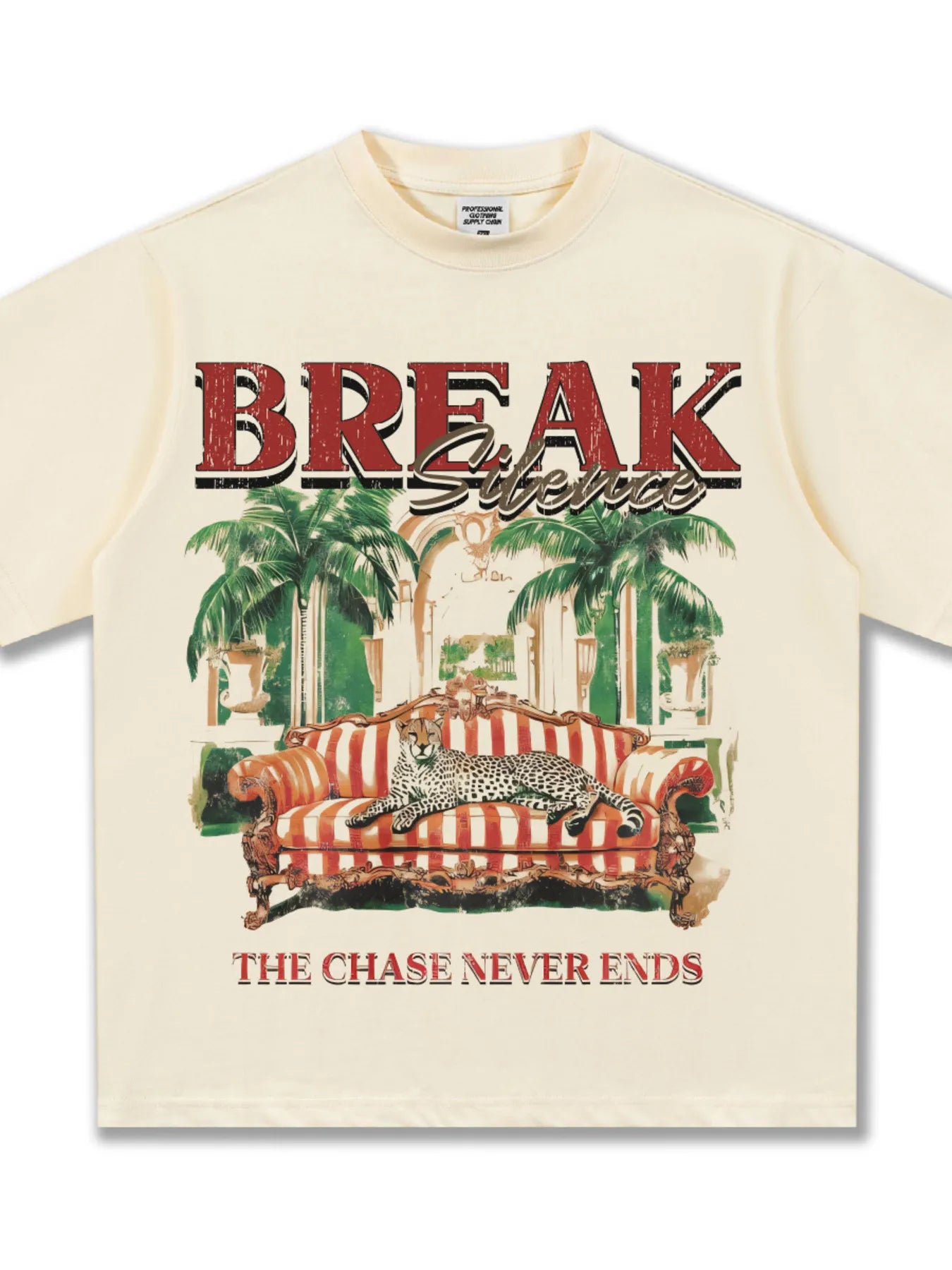 Men's Graphic Round Neck Oversized T-Shirt