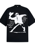 Men's Graphic Mock Neck Short Sleeve T-Shirt