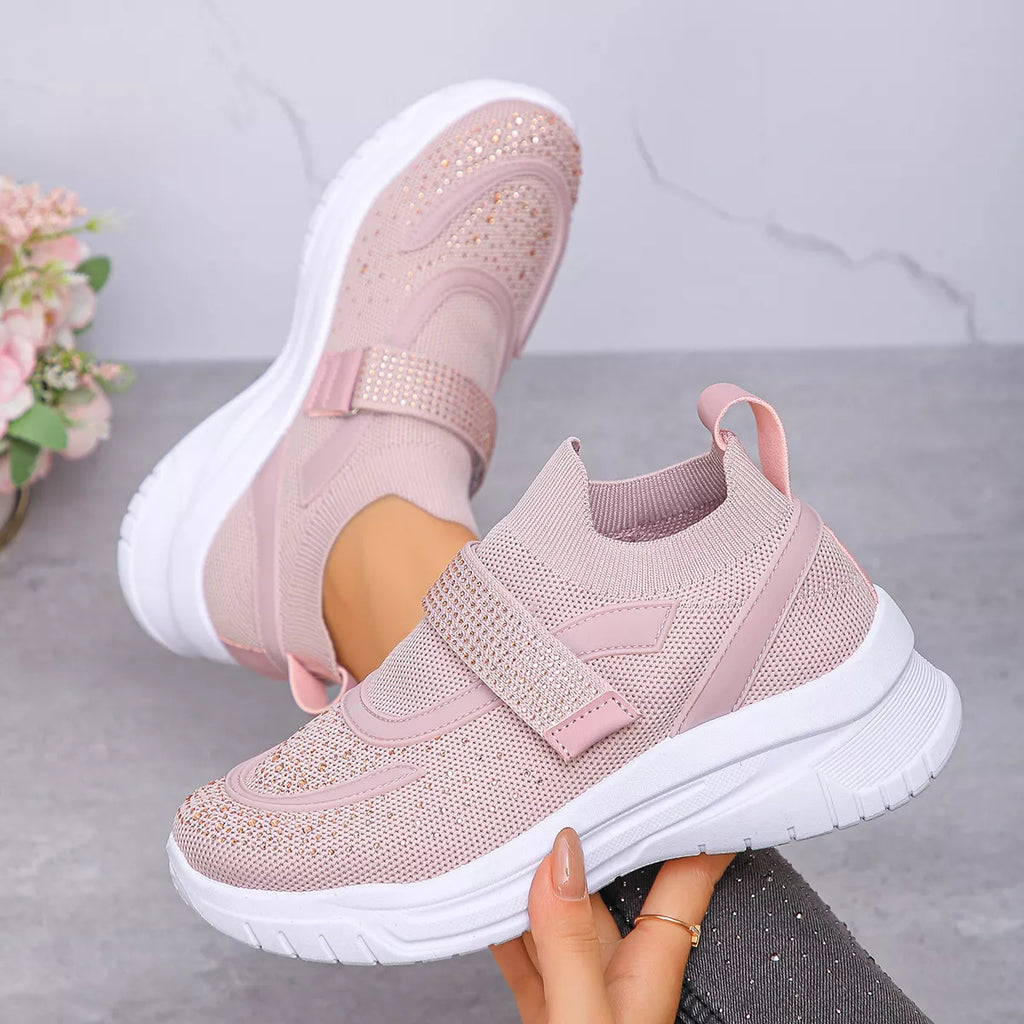 Round Toe Mesh Sneakers