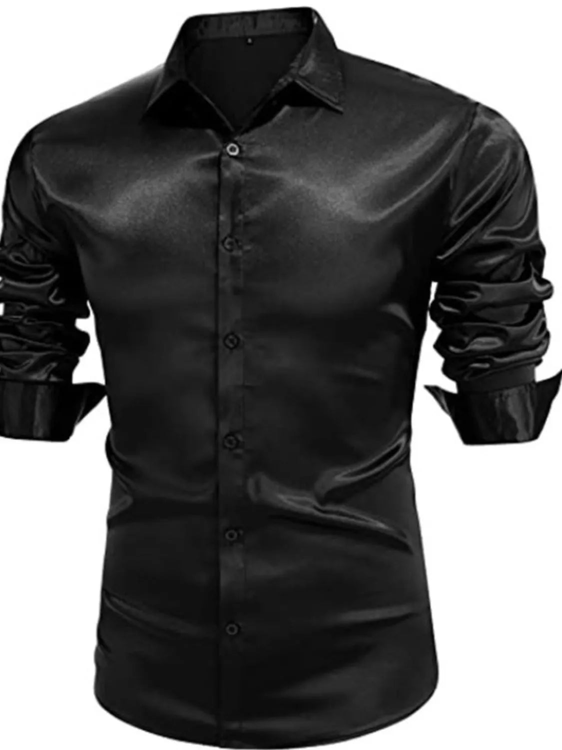 Men's Full Size Button Up Long Sleeve Shirt Plus Size