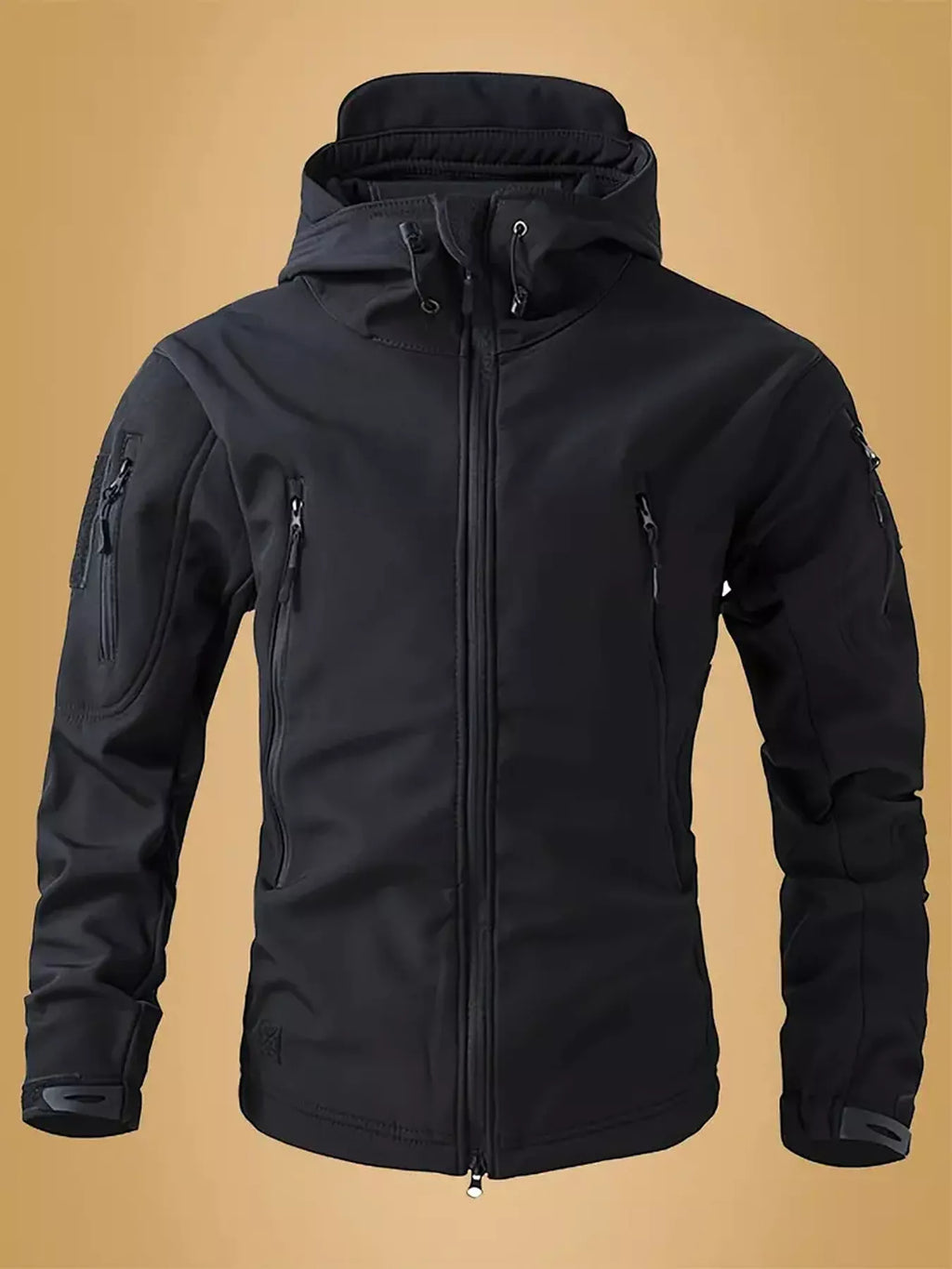 Men's Zip Up Long Sleeve Hooded Jacket