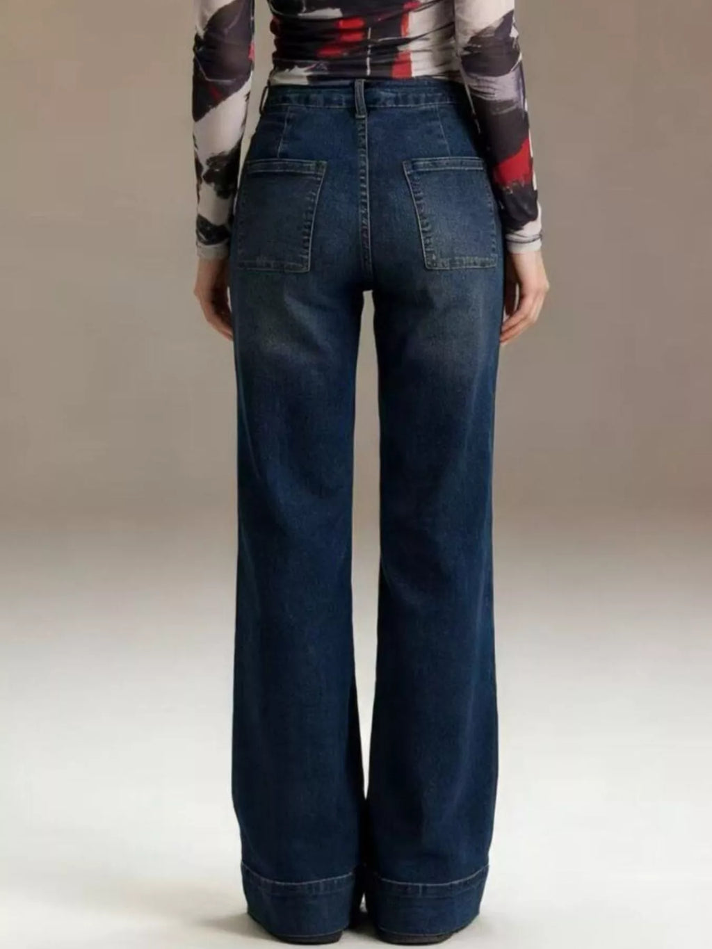 High-Waisted Flare Leg Jeans