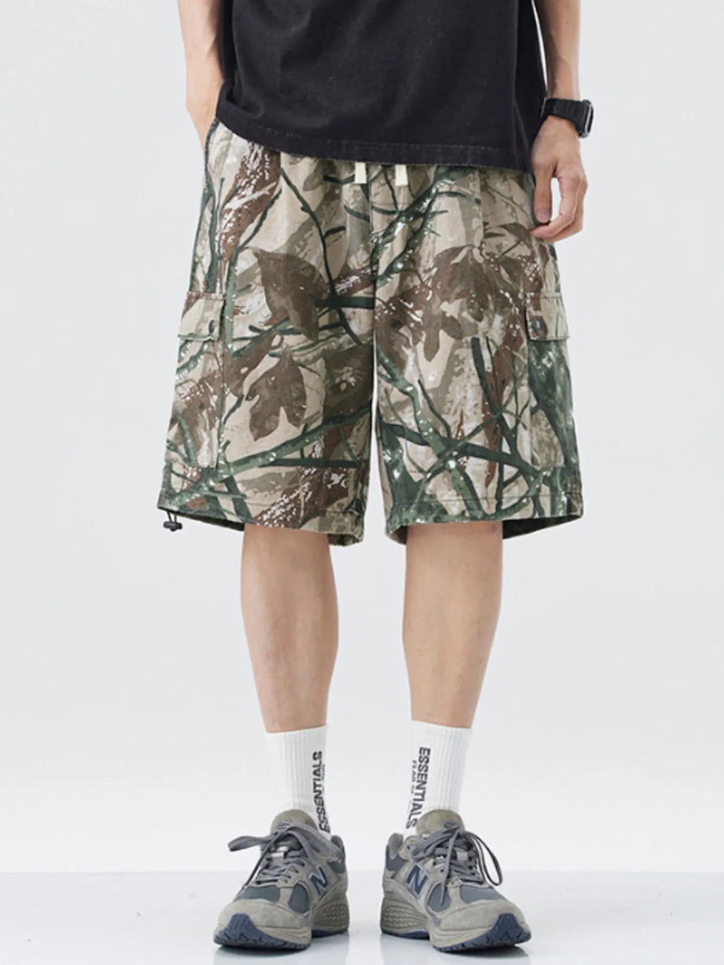 Men's Plus Size Camouflage Cargo Shorts