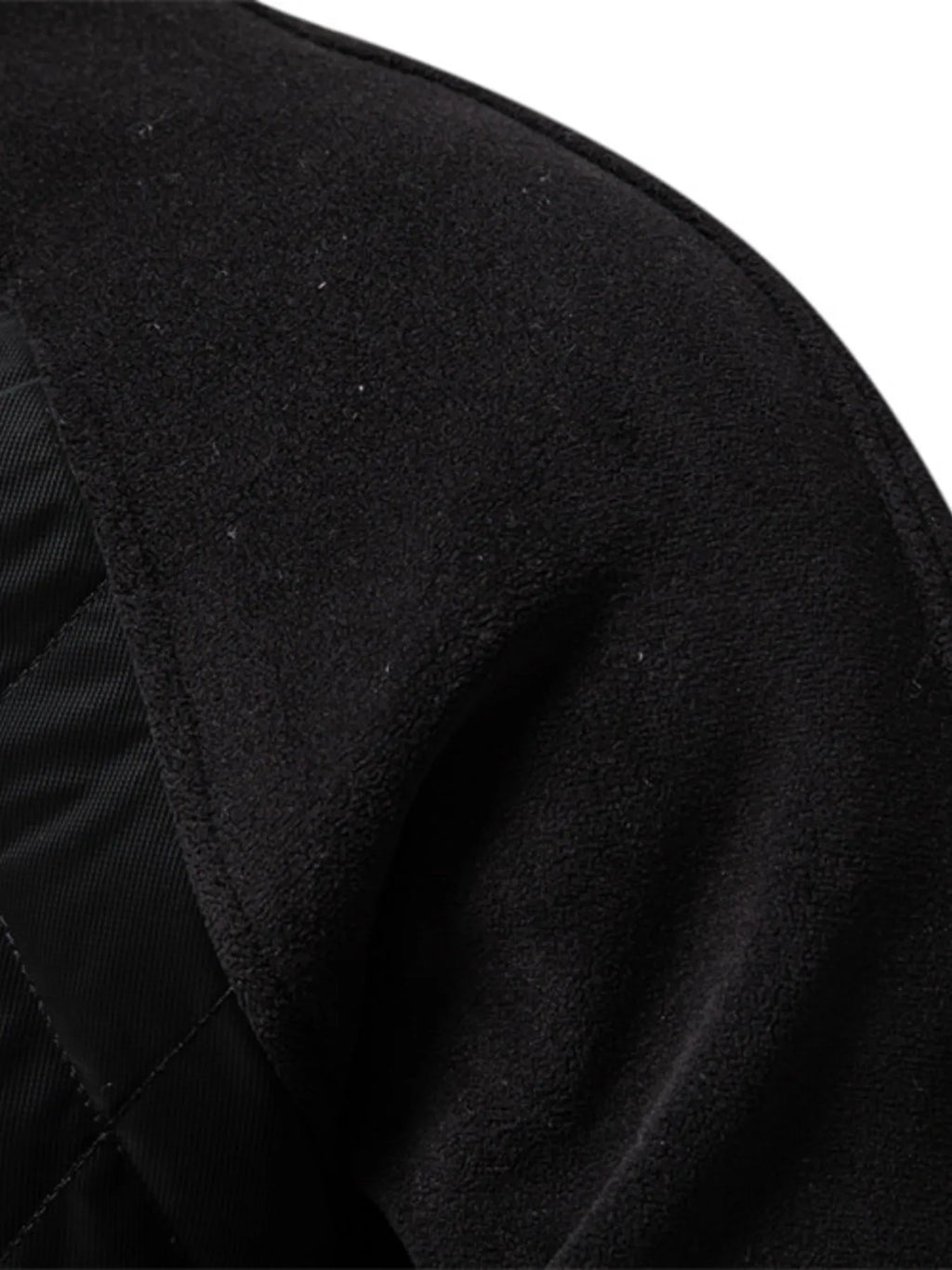Men's Quilted Snap Down Long Sleeve Jacket