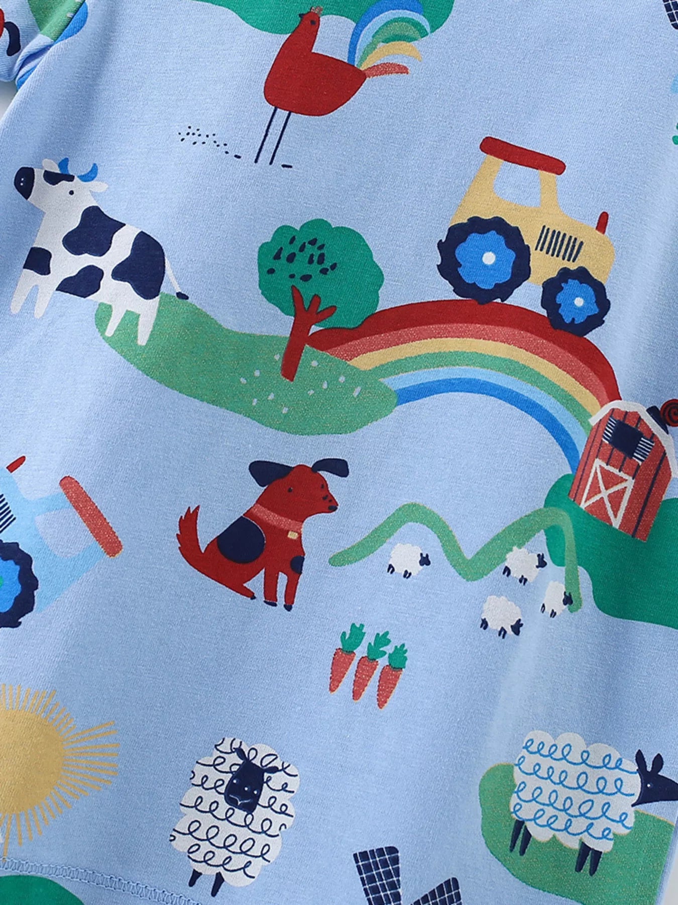Children's Printed Crew Neck Short Sleeve T-Shirt