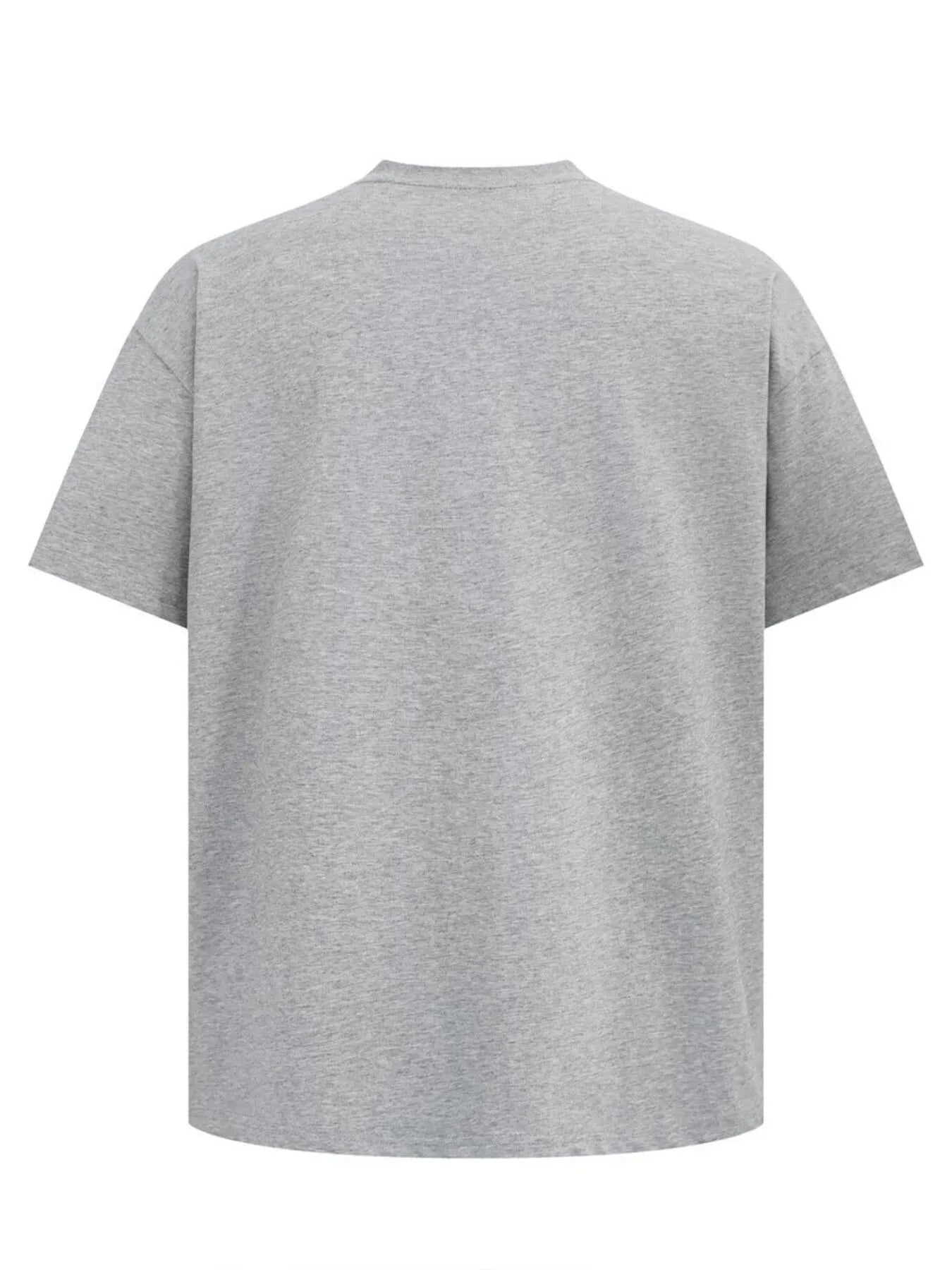 Men's Contrast Short Sleeve Oversized T-Shirt