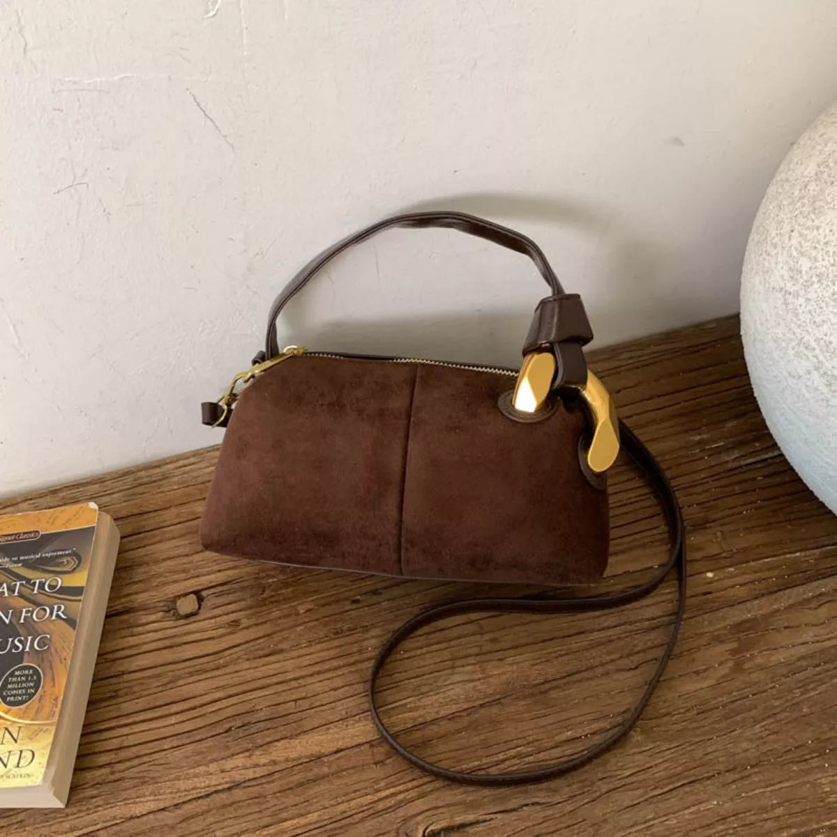 Suede Mini Crossbody Bag