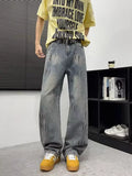 Men's Full Size Wide-Leg Jeans Plus Size