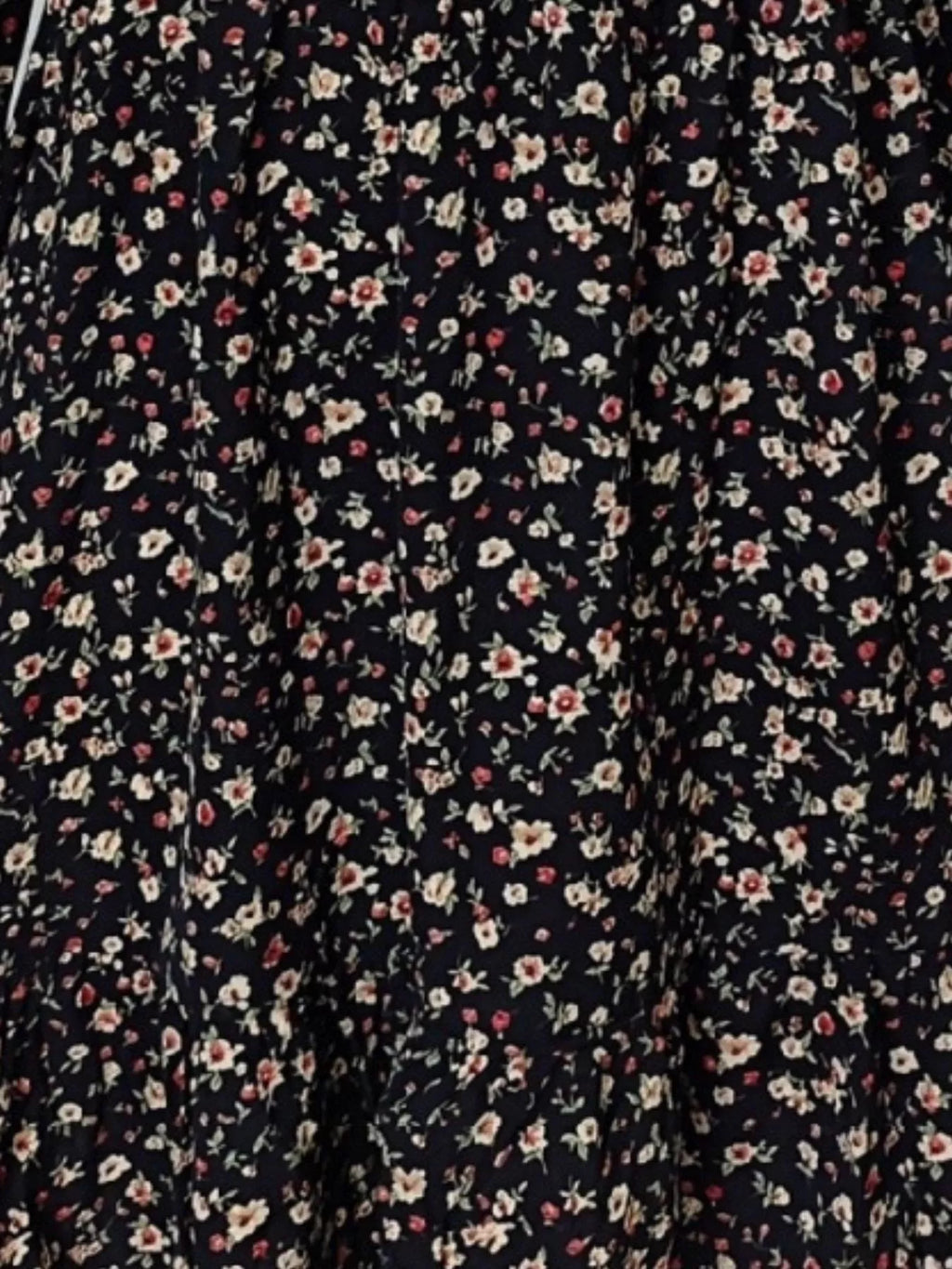 Floral V-Neck Balloon Sleeve Dress