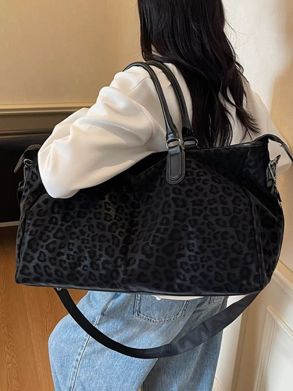 Leopard Print Travel Bag
