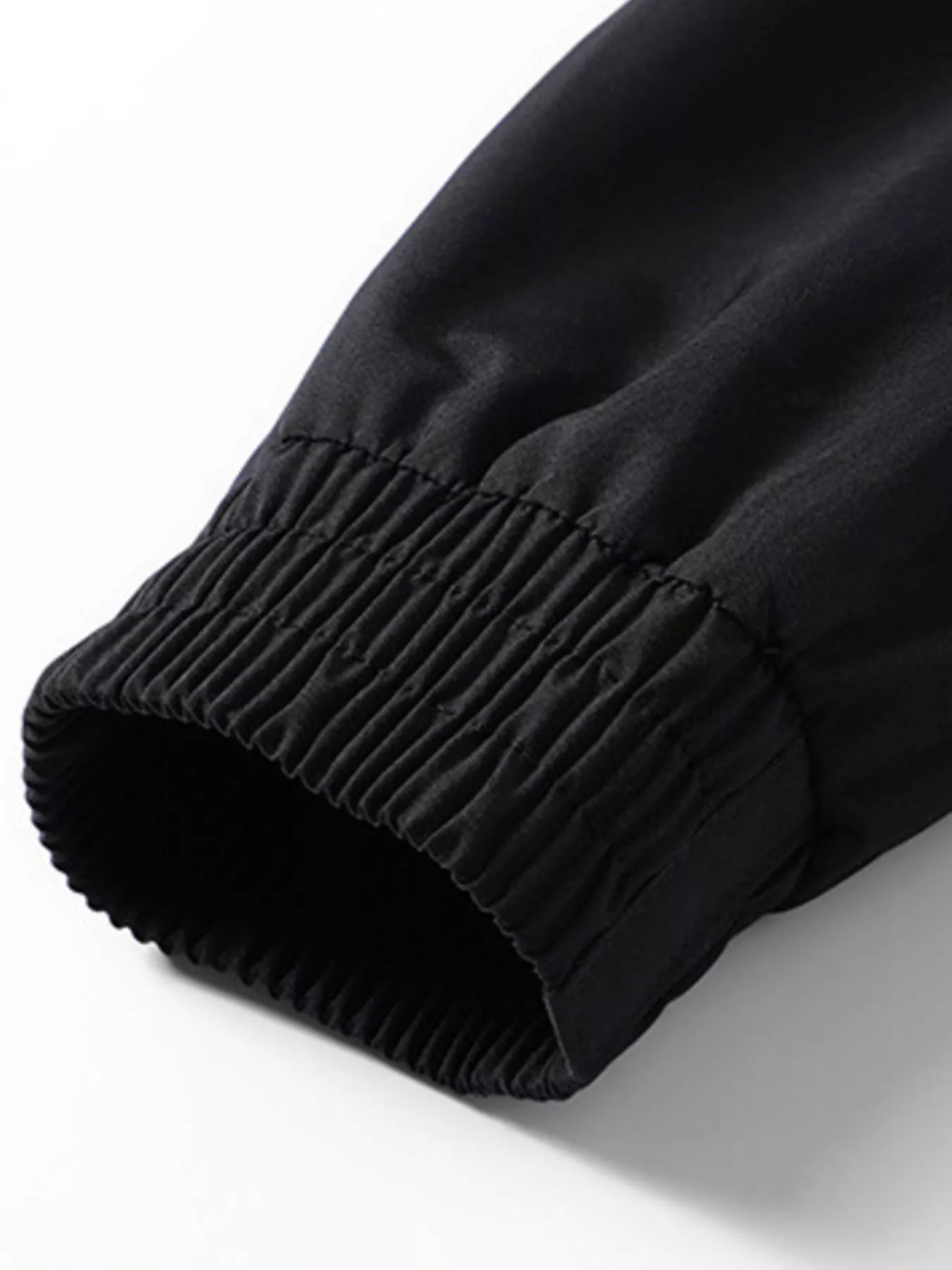 Men's Racing-Inspired Zip Up Bomber Jacket