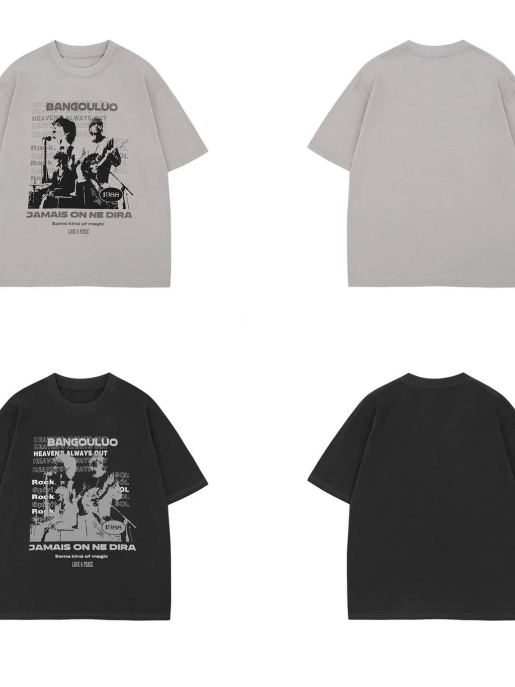 Men's Graphic Round Neck Oversized T-Shirt
