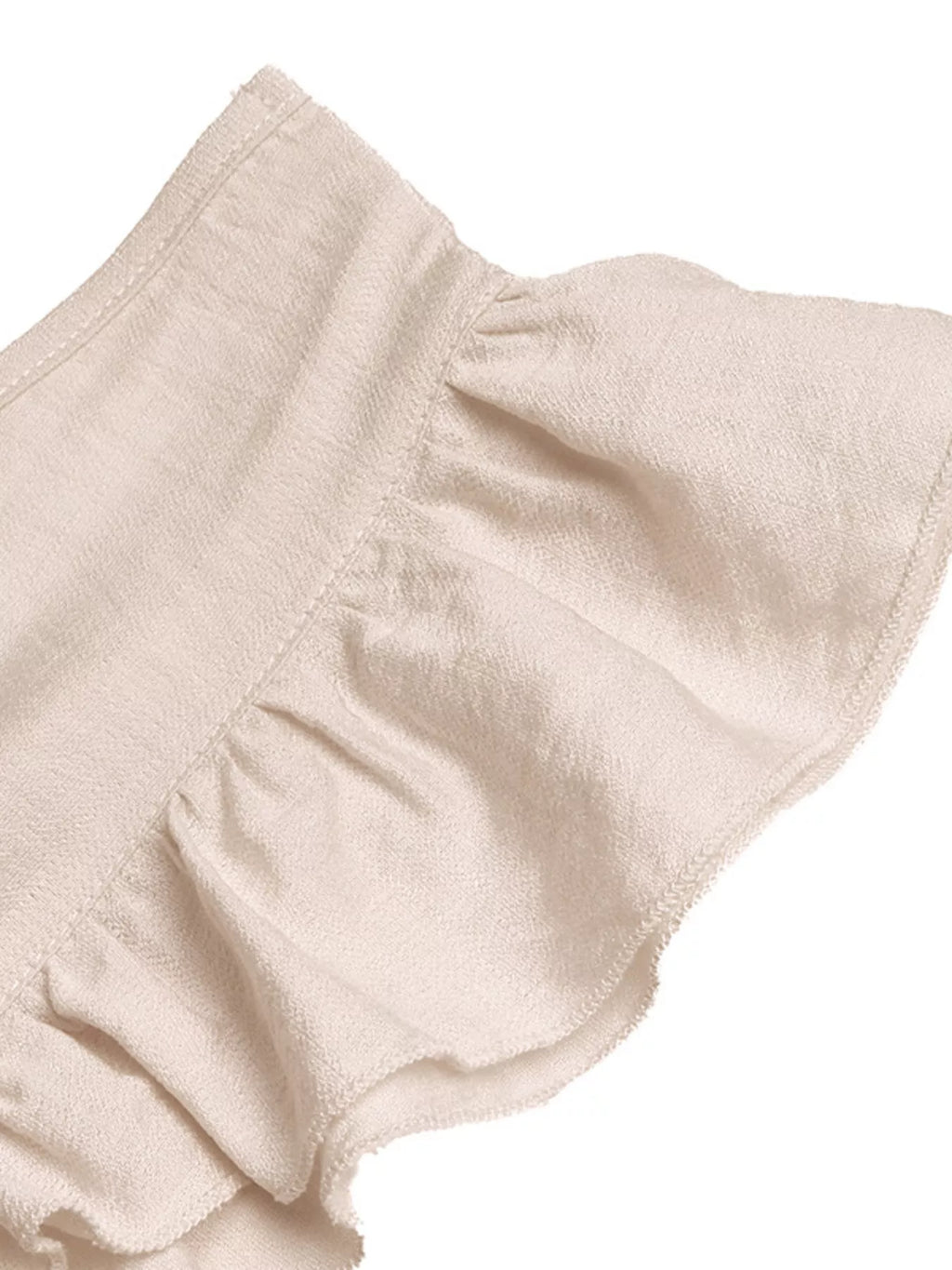 Ruffled V-Neck Wide Leg Jumpsuit