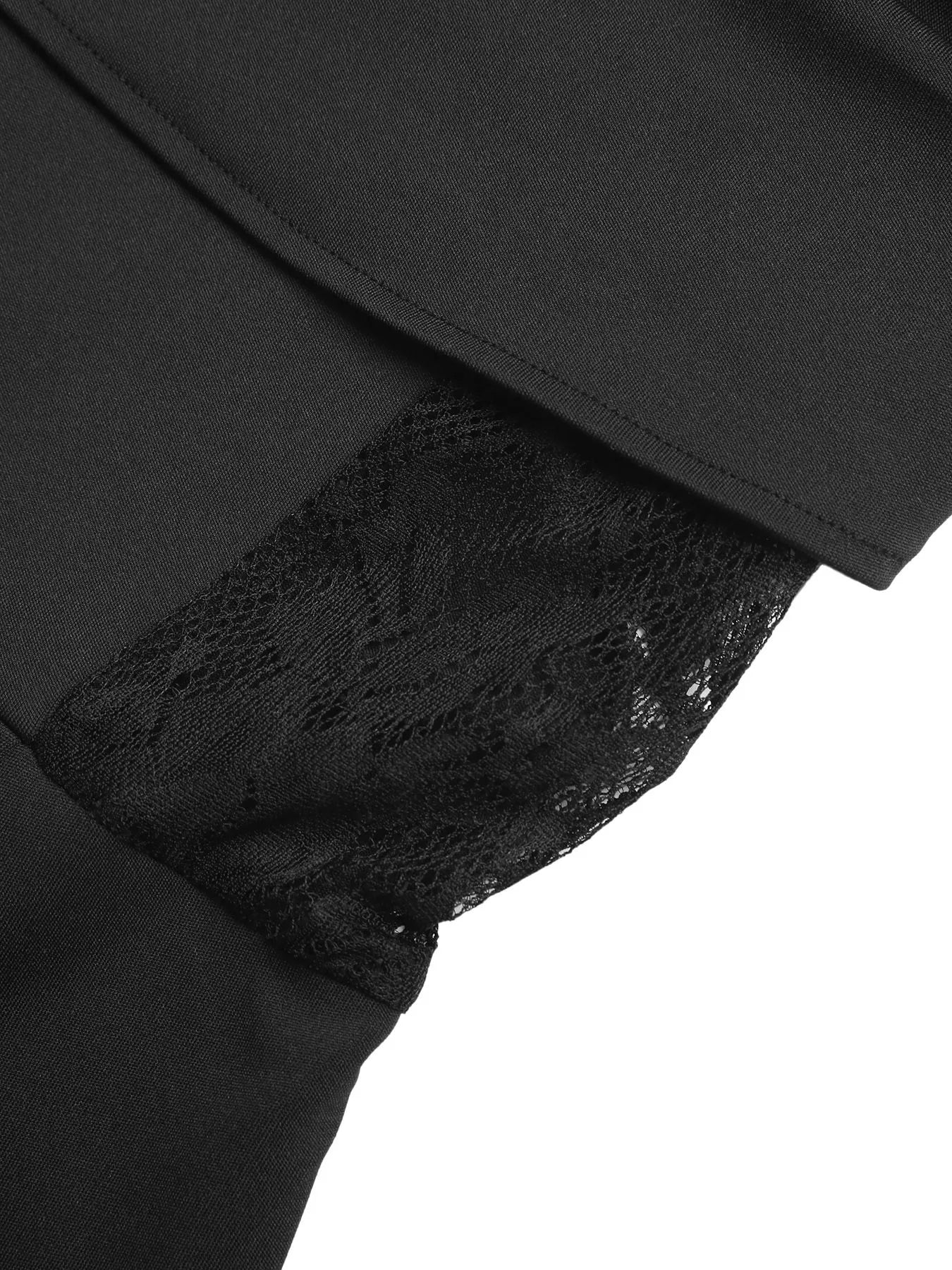 Lace Trim Wide Leg Jumpsuit