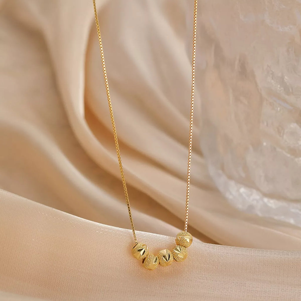925 Sterling Silver Beaded Necklace