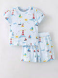 Children's Nautical Print T-Shirt and Shorts Set