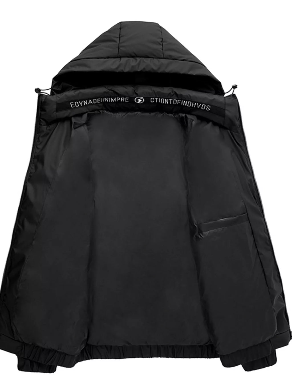Men's Plus Size Hooded Padded Puffer Jacket