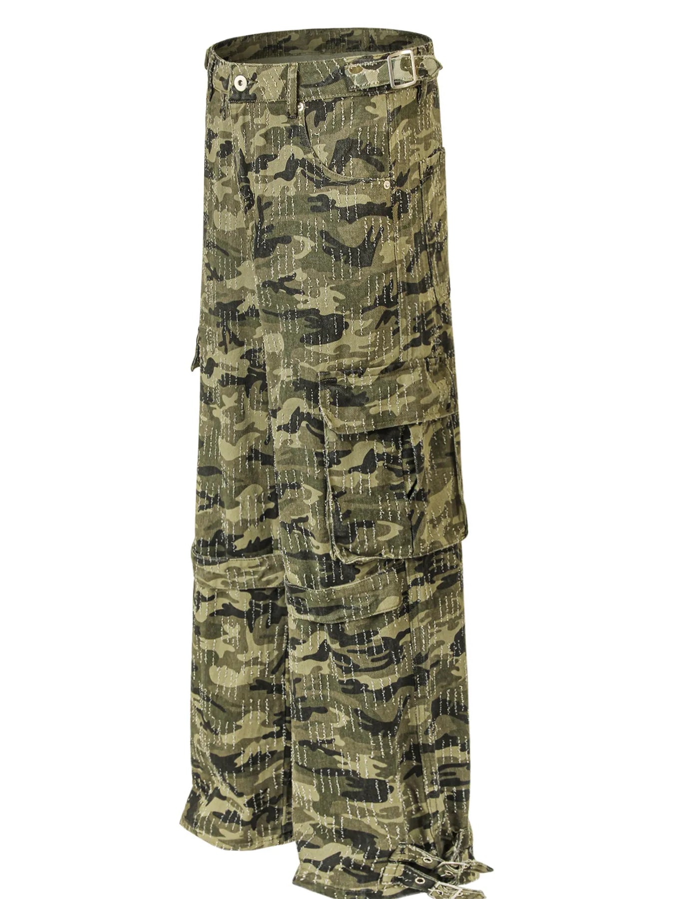 Men's Camouflage Cargo Pants with Multiple Pockets