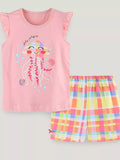 Children's Jolly Jellyfish Embroidered Top and Shorts Set