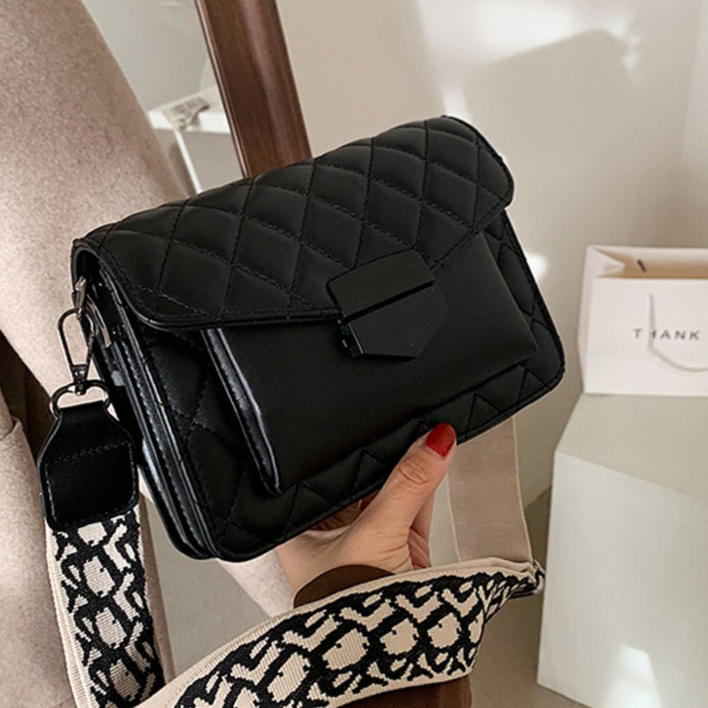 Quilted Leather Flap Crossbody Bag