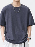 Men's Plus Size Casual Round Neck Short Sleeve T-Shirt