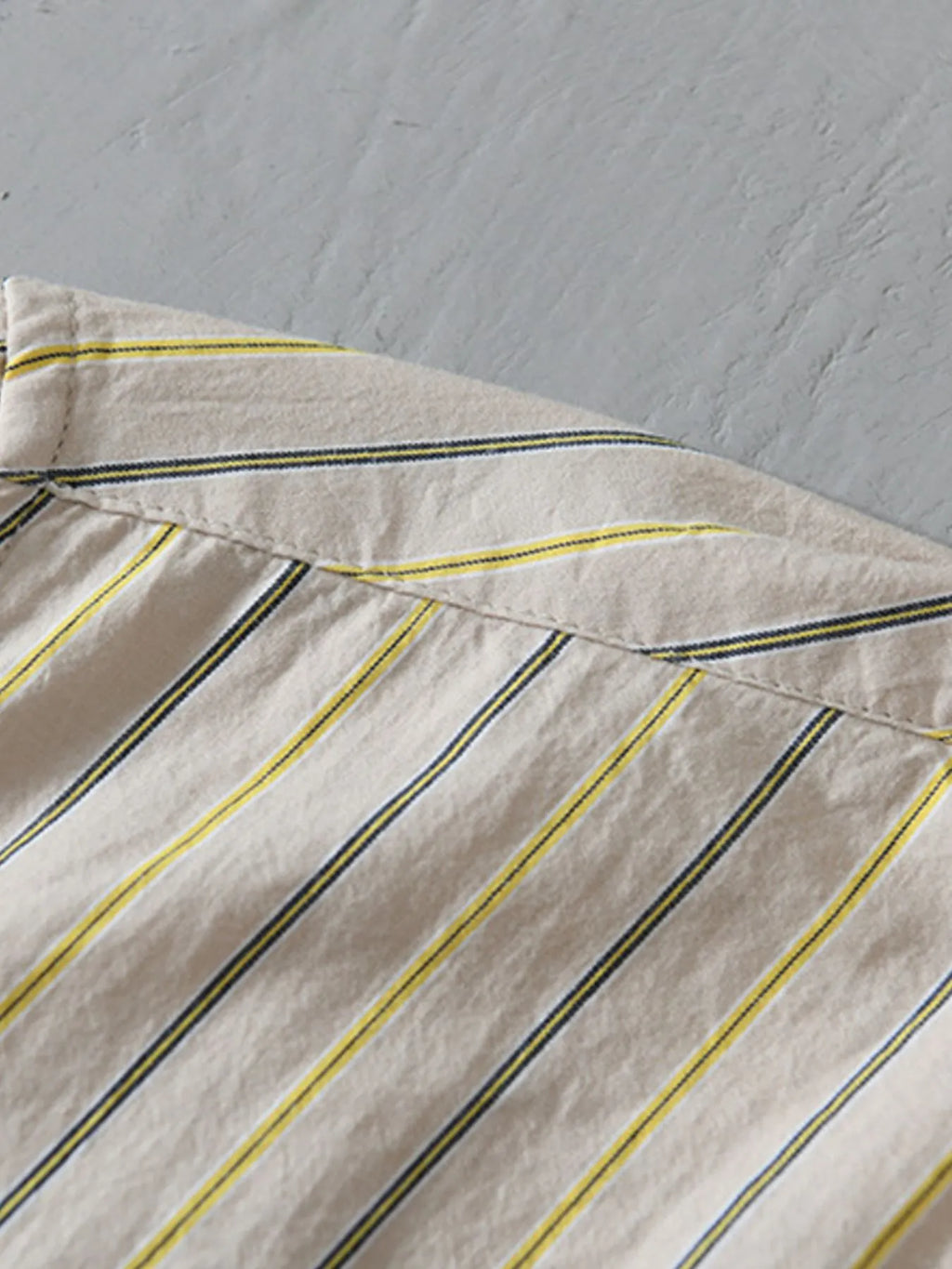 Men's Plus Size Classic Striped Button-Down Shirt