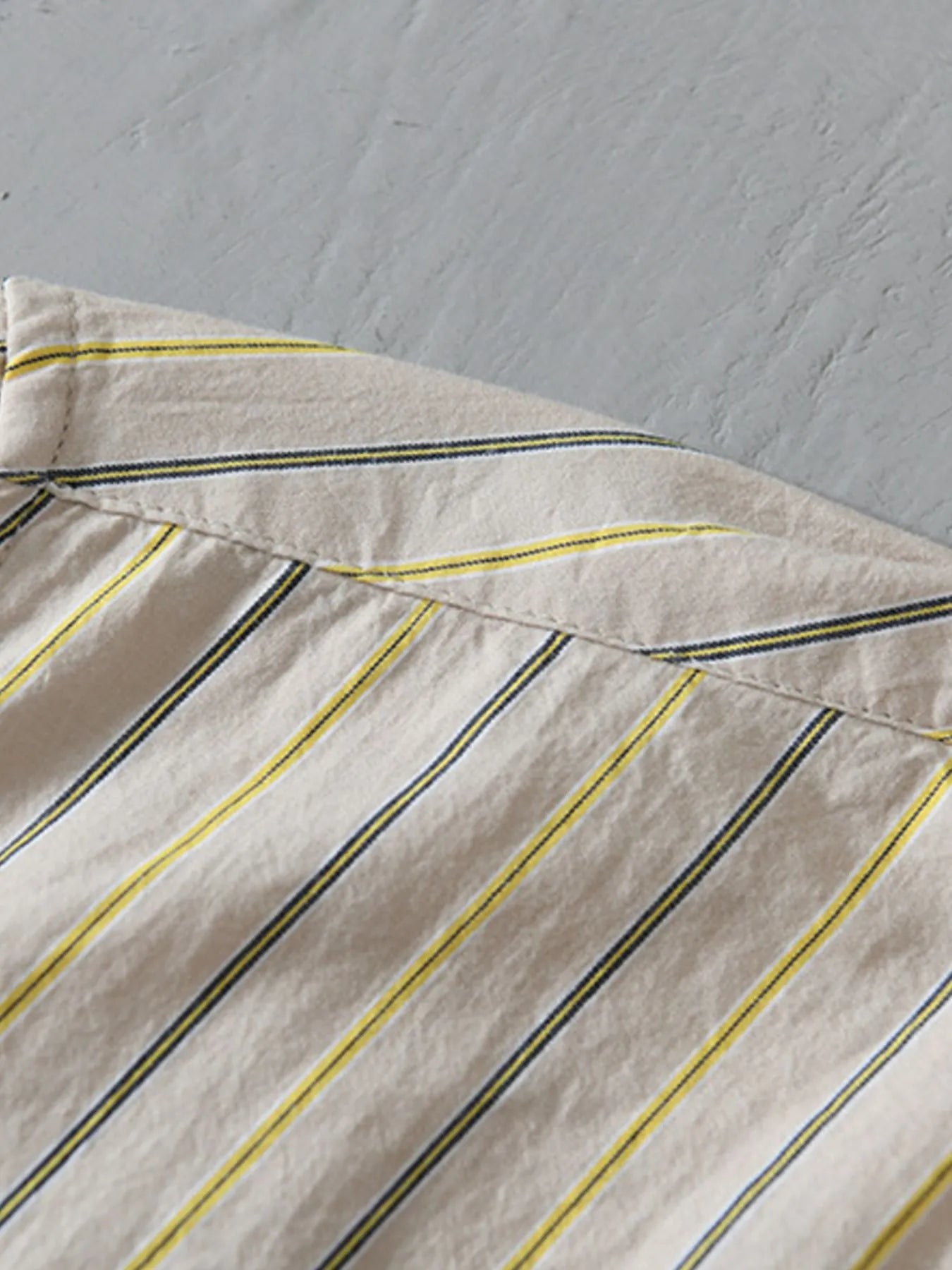 Men's Plus Size Classic Striped Button-Down Shirt