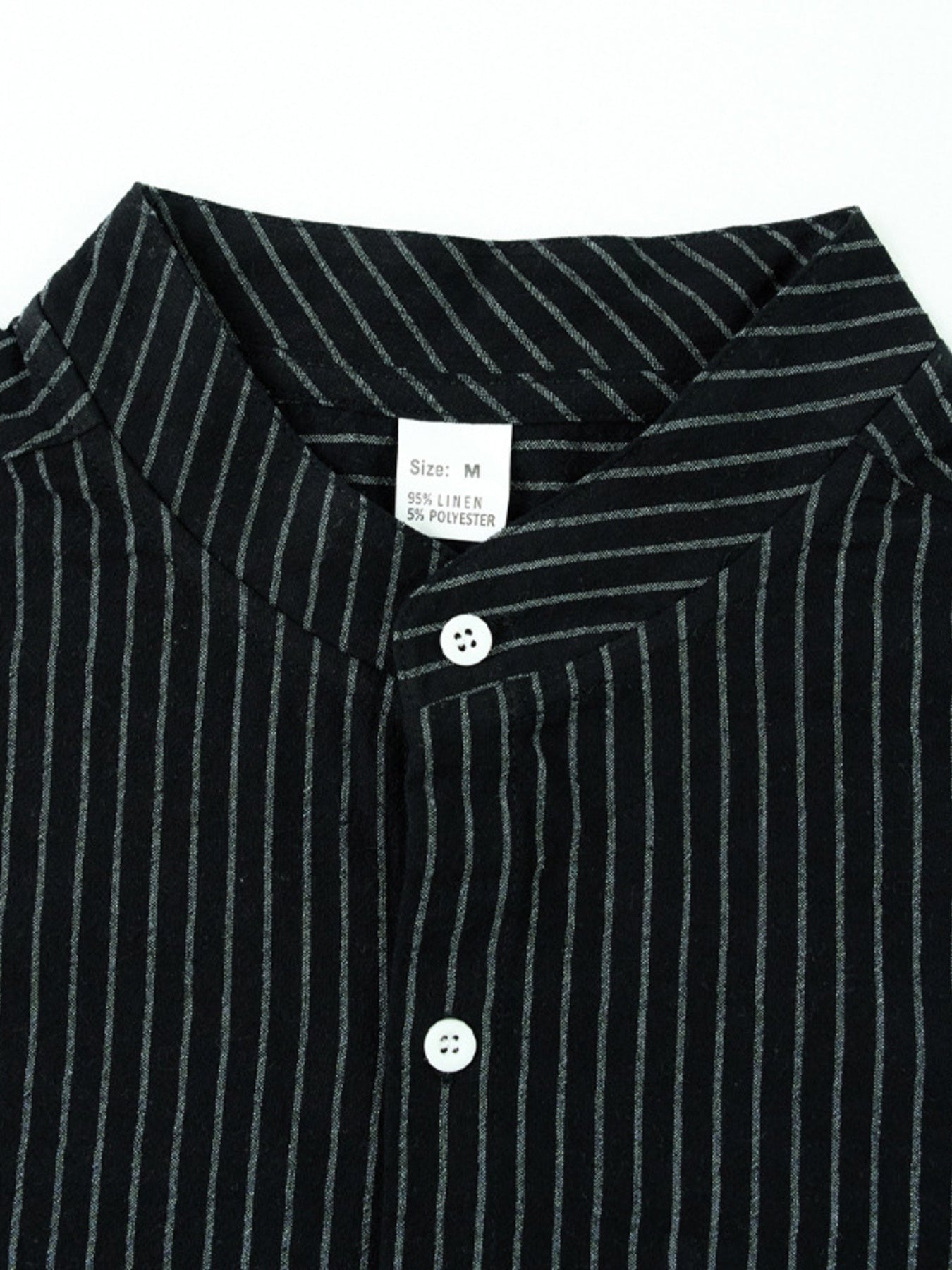 Men's Full Size Striped Long Sleeve Shirt Plus Size