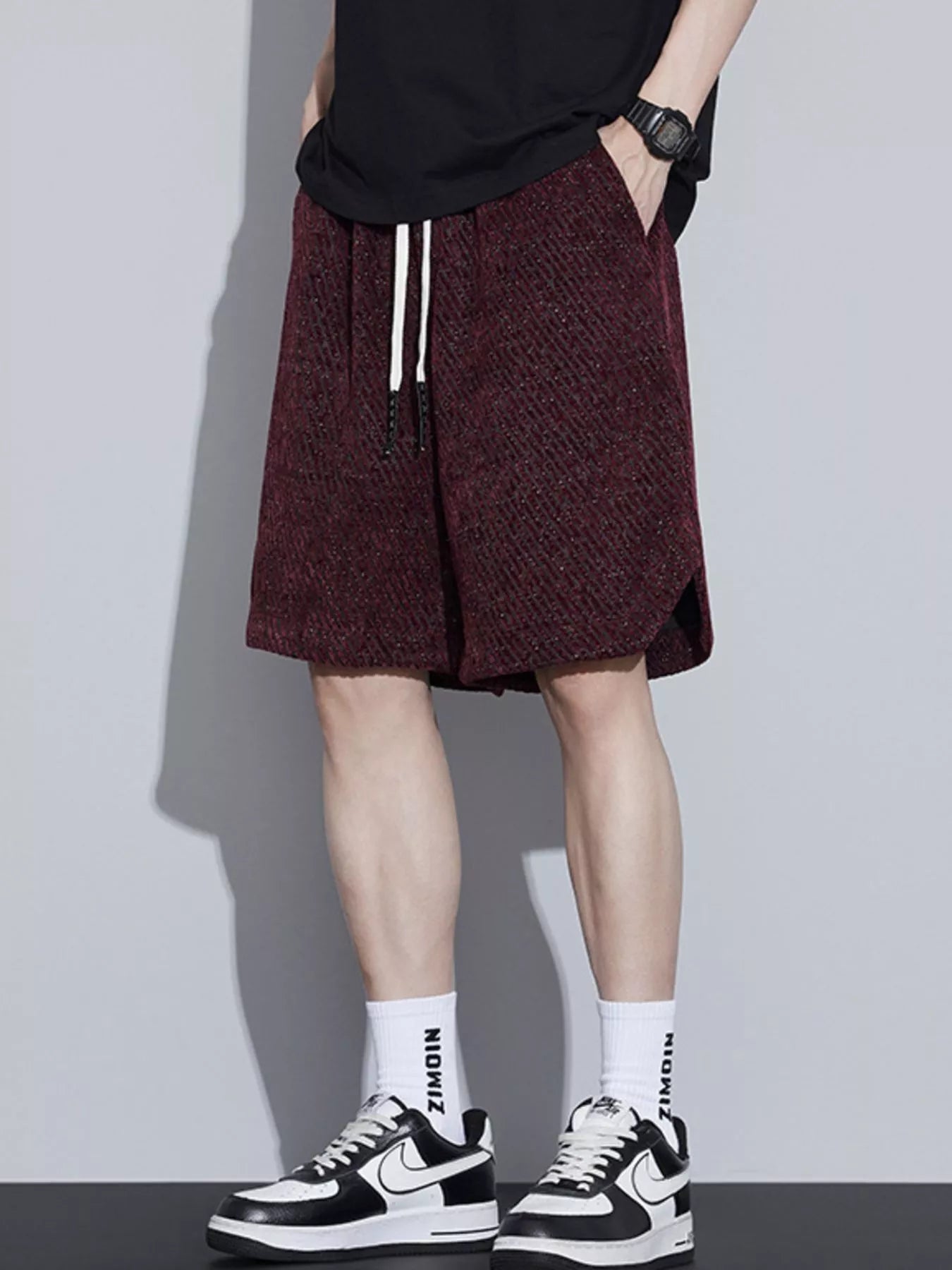 Men's Plus Size Drawstring Loose Fit Shorts
