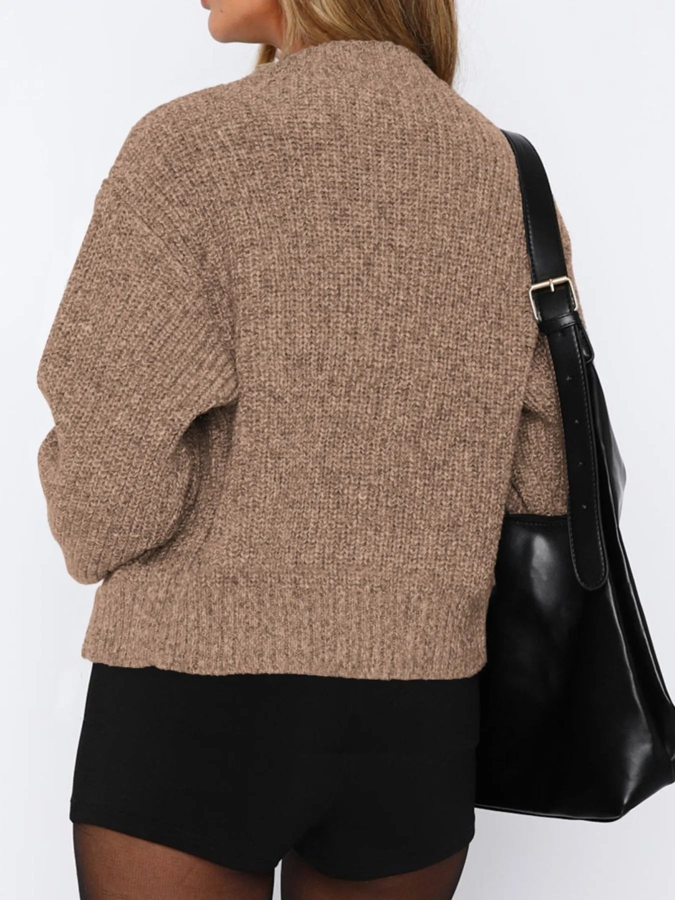 Zip Up Long Sleeve Cardigan