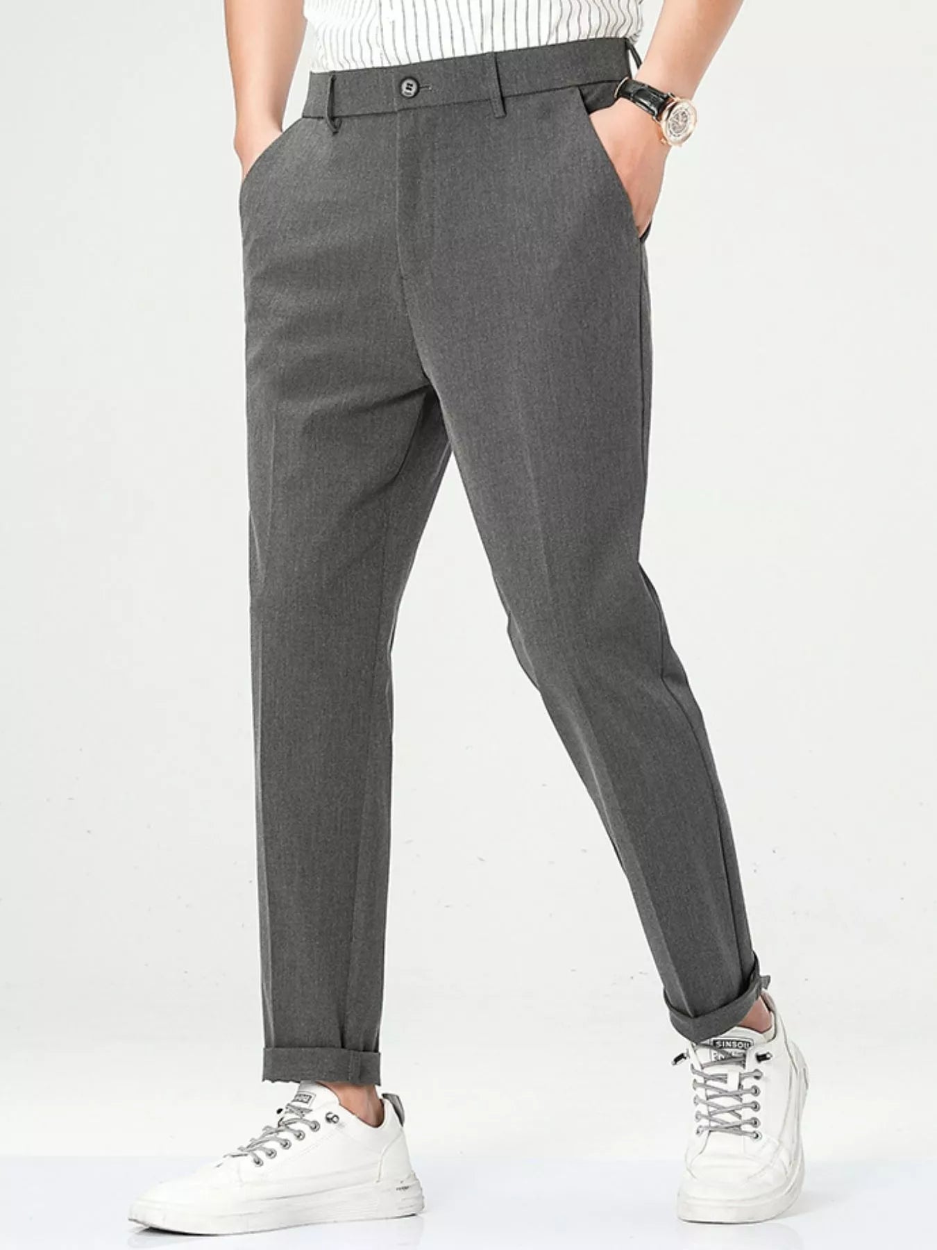 Men's Loose Fit Straight Leg Pants