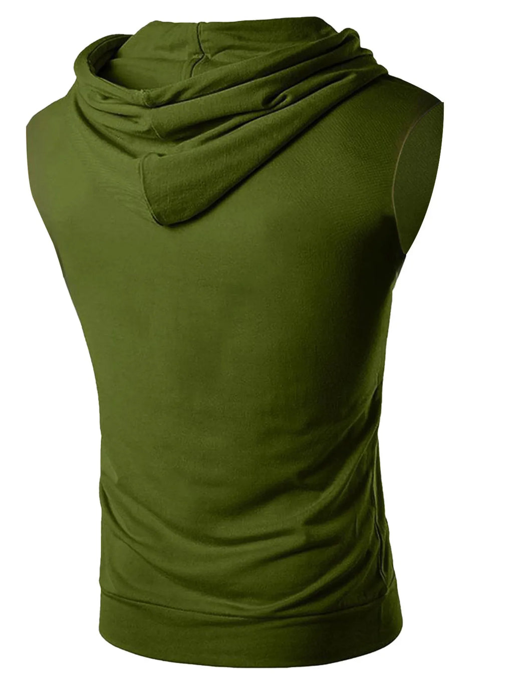 Men's Drawstring Hooded Tank