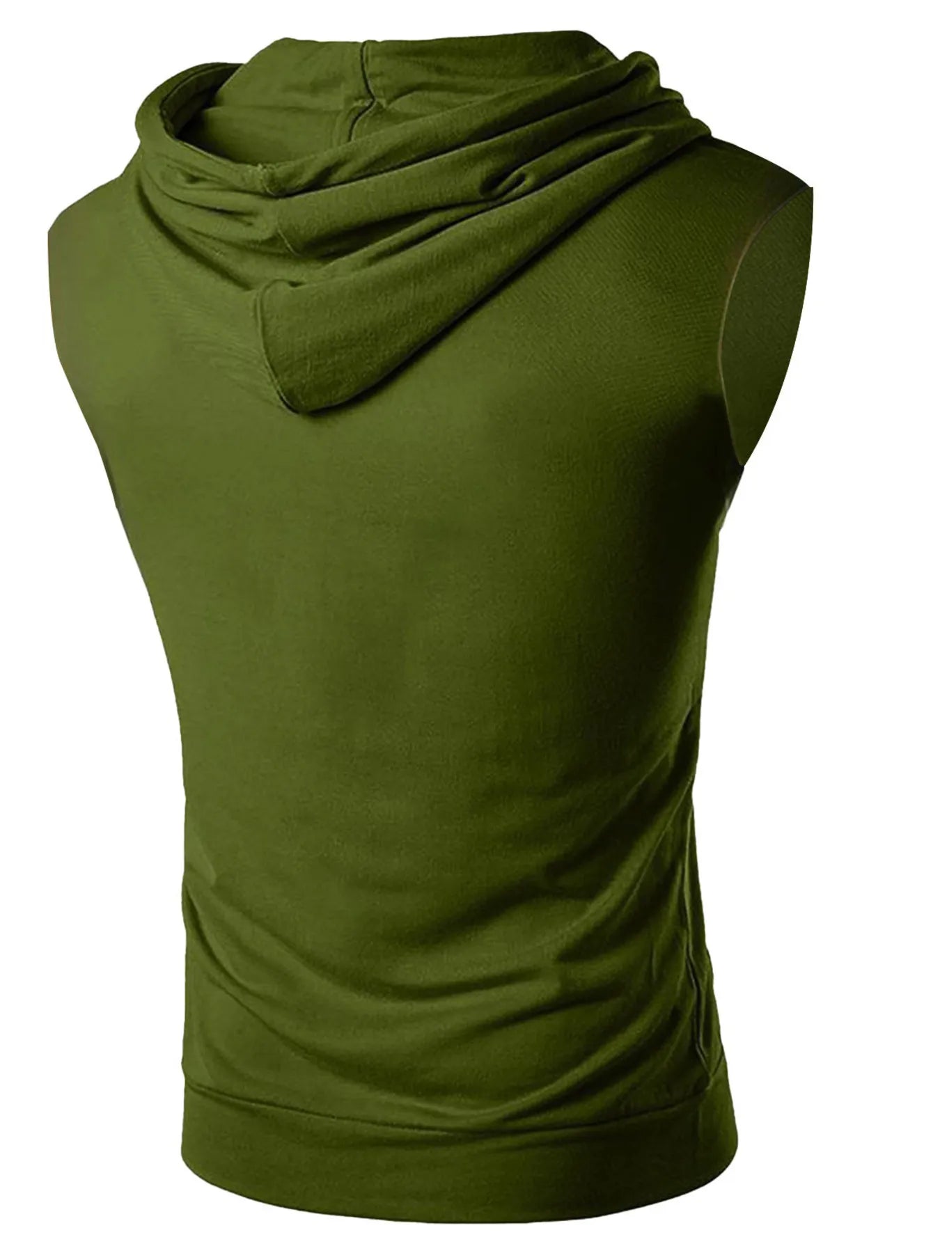 Men's Drawstring Hooded Tank