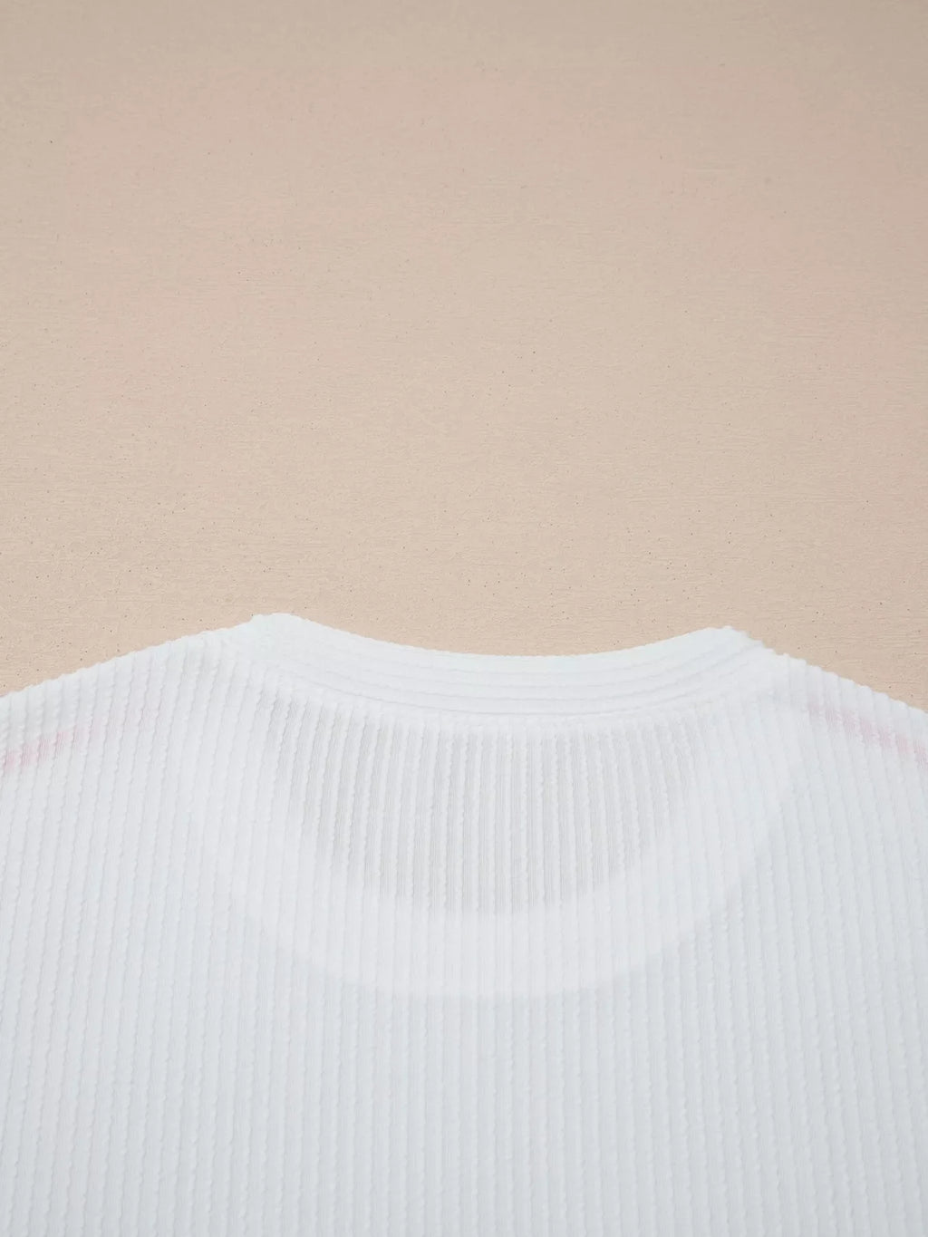 USA Graphic Half Sleeve Loose Ribbed Top