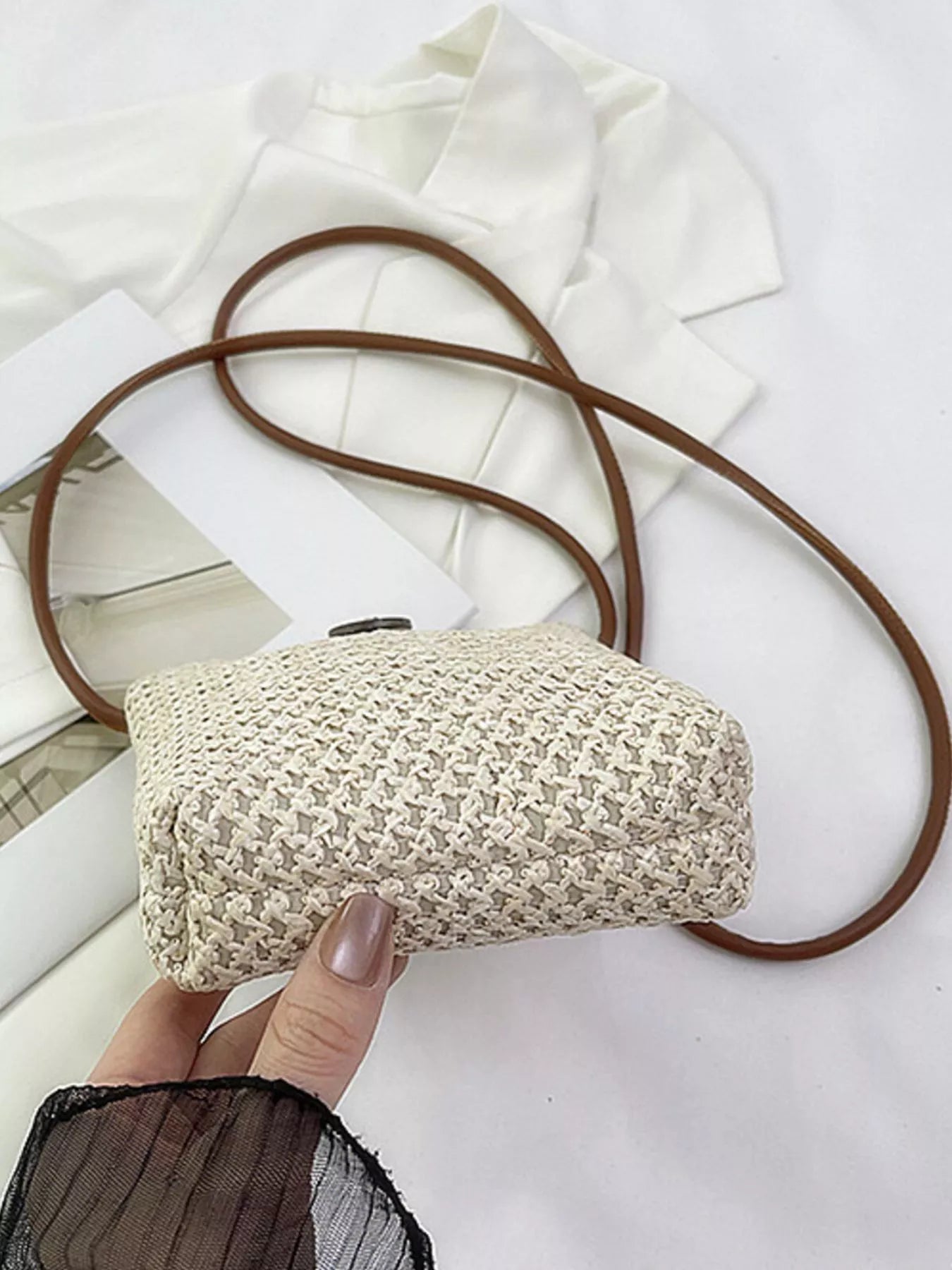 Straw Woven Crossbody Bag