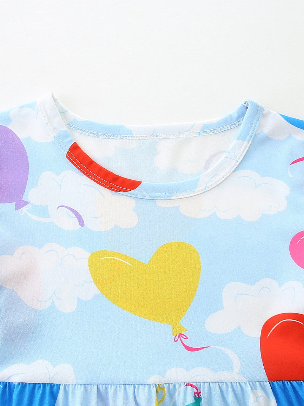 Children's Heart Balloon Print Casual Dress