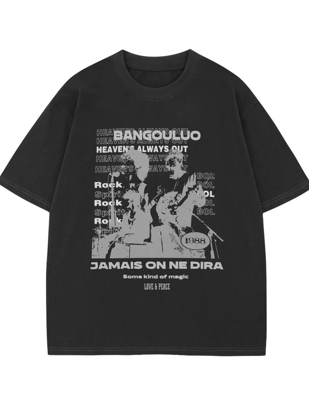 Men's Graphic Round Neck Oversized T-Shirt