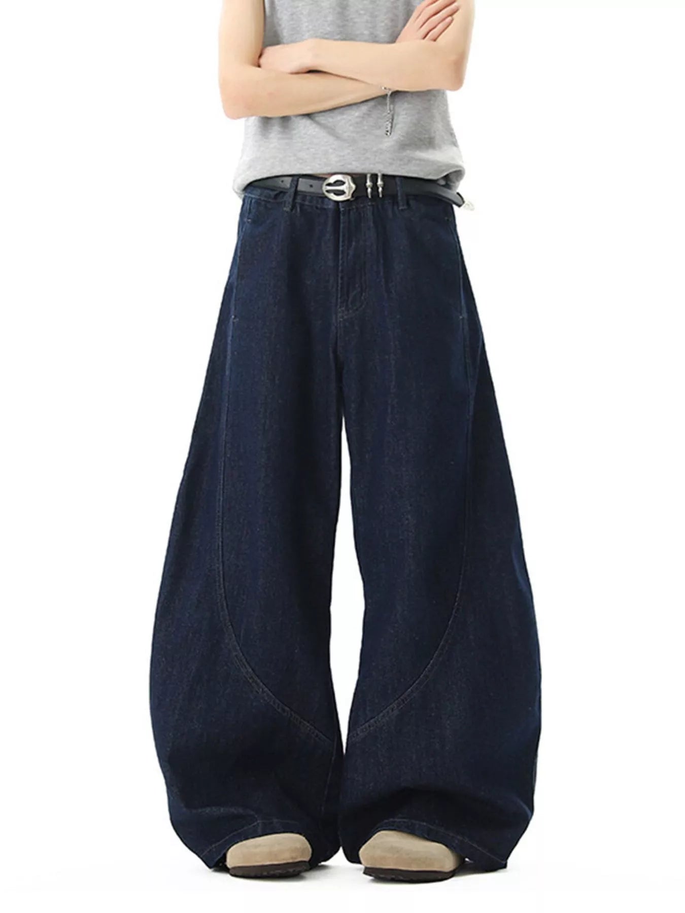 Men's Full Size Wide Leg Jeans Plus Size