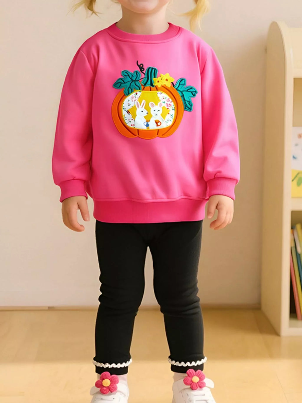 Children's Pumpkin Patch Applique Sweatshirt