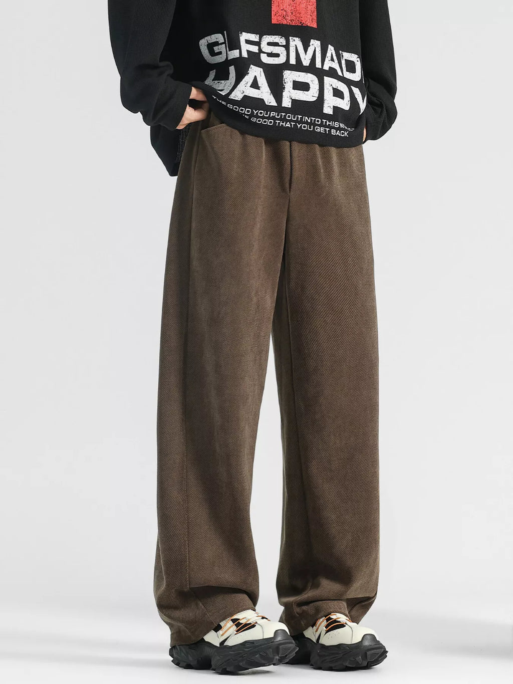 Men's Plus Size Loose Fit Corduroy Pants