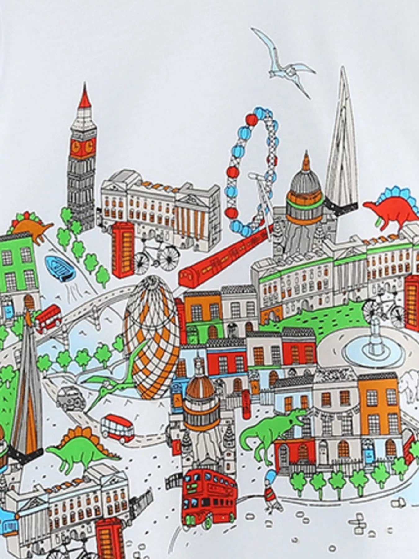 Children's London Skyline Dinosaur Adventure T-Shirt